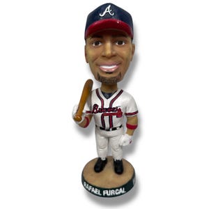 Vintage Atlanta Braves Rafael Furcal Baseball Bobblehead Figurine 2002 No Box