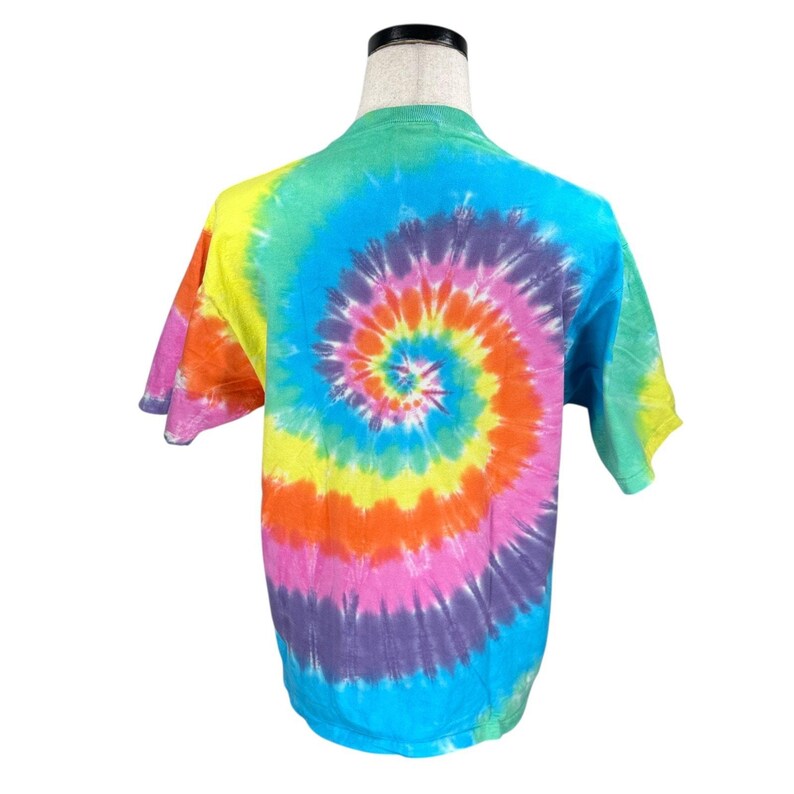Vintage Liquid Blue Grateful Dead World Bears T-Shirt Mens Large Tie-Dye 90s USA image 2