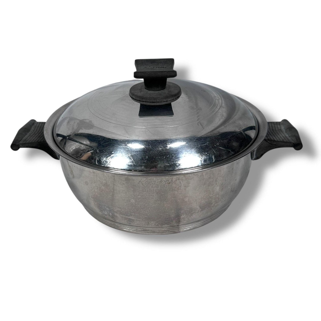 Vintage Rena Ware Cookware Saucepan With Lid 3 Ply 18-8 Stainless Steel ...