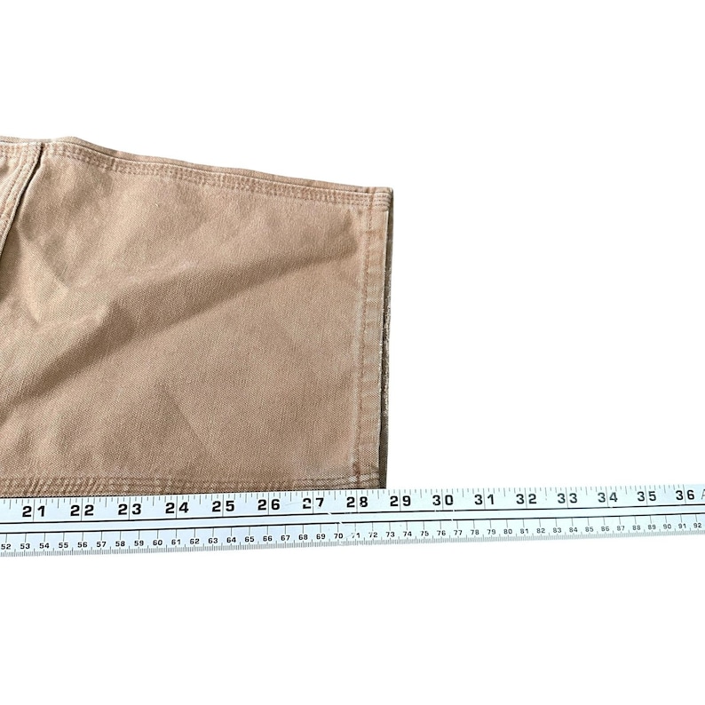 Carhartt B136 Double Knee Work Pants Brown Canvas Dungaree Mens 40x30 Distressed image 8