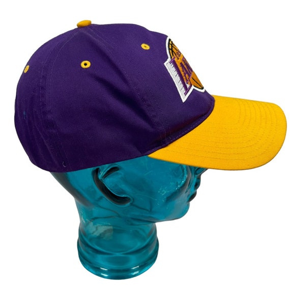 Los Angeles Lakers Snapback Hat Vintage 90s Purpl… - image 2