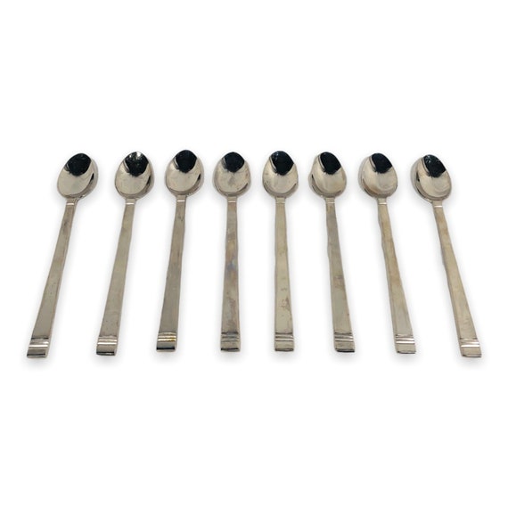 Lenox 18/8 Tin Can Alley Flatware Ice Tea Spoons Lot of 8 Etsy