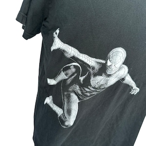 Spider-Man 3 Movie Promo T-Shirt Mens XL Y2K 2007 Black Cotton Short Sleeve image 2