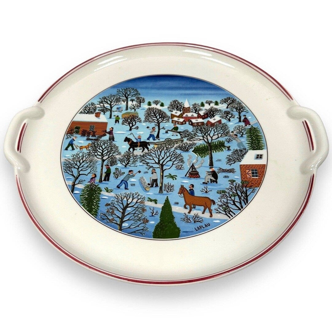 Villeroy & Boch NAIF CHRISTMAS Large Cake Plate 12.25 Etsy