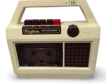 Vintage 1982 Playtime Tape Recorder 1150 1160 For PARTS Or REPAIR