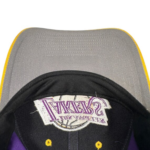 Los Angeles Lakers Snapback Hat Vintage 90s Purpl… - image 5