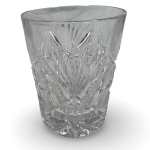 American Brilliant Cut Glass Tumblers - Etsy