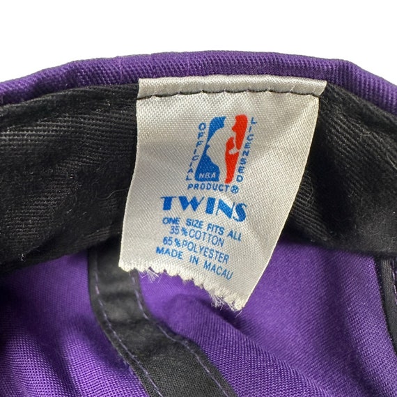 Los Angeles Lakers Snapback Hat Vintage 90s Purpl… - image 7