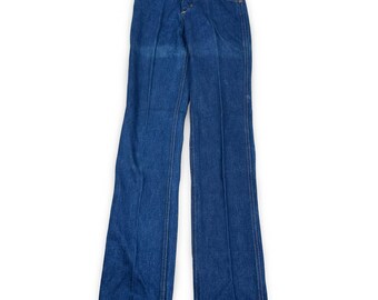 Vintage Wrangler No-Fault Straight Leg Jeans Blue 70s Denim 27x32 USA 401SPWR