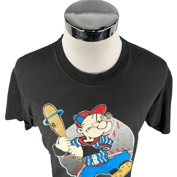 Vintage Popeye Baseball T-Shirt Mens XL Graphic C… - image 2