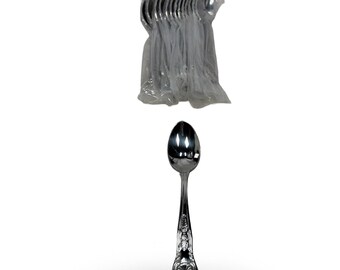 Capco CAO12 Stainless Steel Teaspoons Lot of 14 Shell Tip Pattern Korea 6"