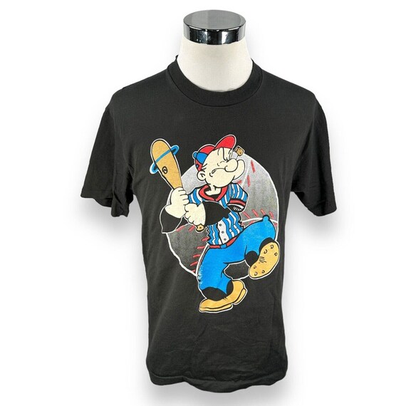 Vintage Popeye Baseball T-Shirt Mens XL Graphic C… - image 1