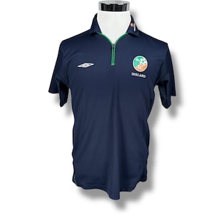 Umbro 2001 2002 Ireland National Football Team Jersey Men’s Medium Blue Soccer