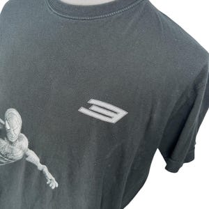 Spider-Man 3 Movie Promo T-Shirt Mens XL Y2K 2007 Black Cotton Short Sleeve image 3