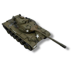 Vintage Patton M47 Tank Military Display Vehicle Plastic 1:72 Scale Model Built