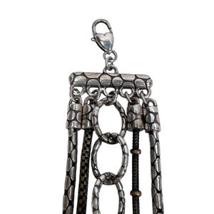 Brighton Pebble Cascade 5 Strand Bracelet Silver Tone Metal Women's Jewelry image 2