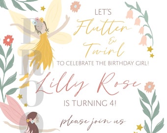 Invitations à des fêtes de fées numériques