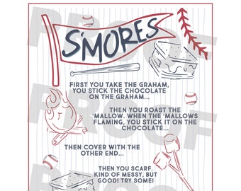 Digital Sandlot S&#39;Mores Sign