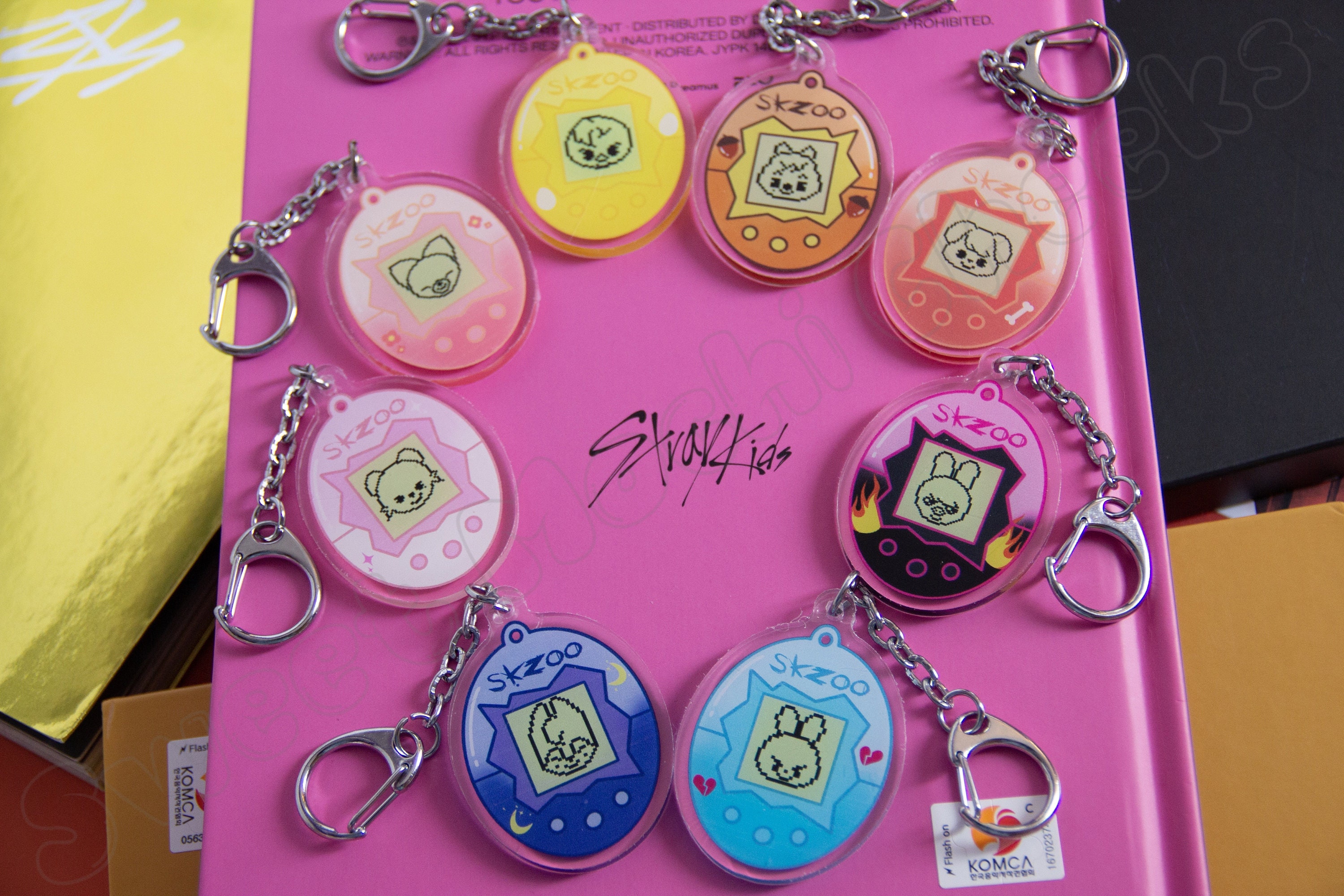 SKZOO Tamagotchi Keychain Bundle| Stray Kids Kpop Acrylic Keychain
