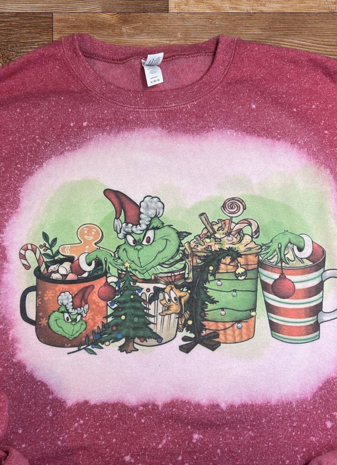 grinch bleached shirts