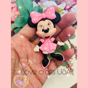 Mouse clay /dolls Cold porcelain dolls/Hair bow center /dolls collection clay center/clay centerpieces /bow center/clay cent