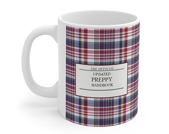 Official Preppy Handbook Ceramic Mug 11oz fun gift preppy coffee mug