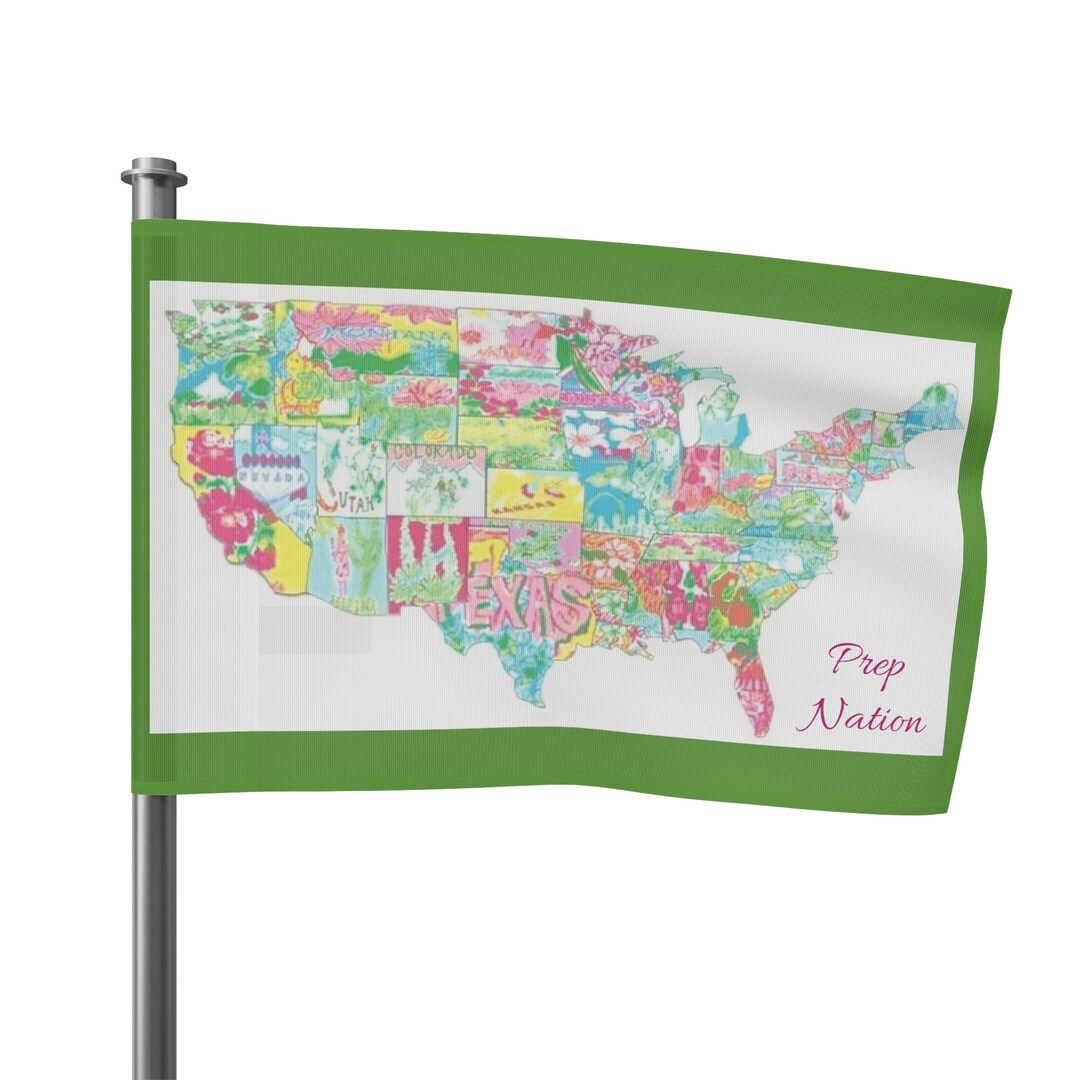 Preppy Flag Prep Nation - Etsy