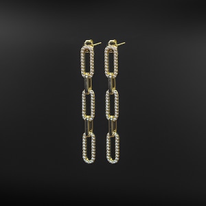 Paperclip Dangle Earrings
