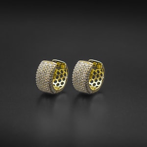 Bold Diamond Pavé Cuff Earrings