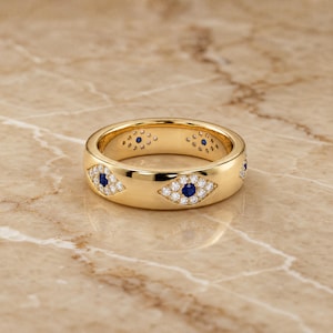 Mystic Evil Eye CZ Statement Ring