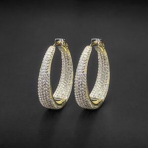 Medium In & Out Hoop Earrings