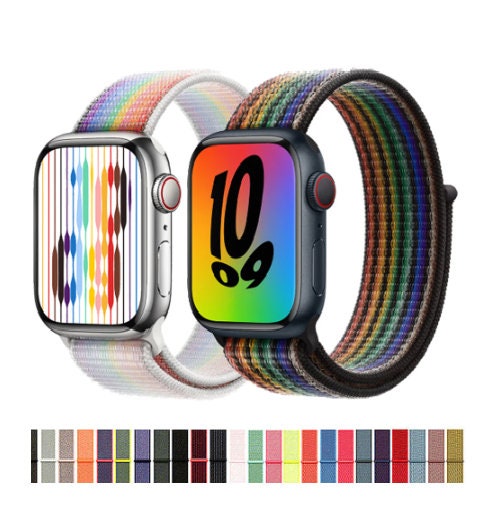 Xtool Silicone Watch Band for Apple Watch Pride Rainbow 