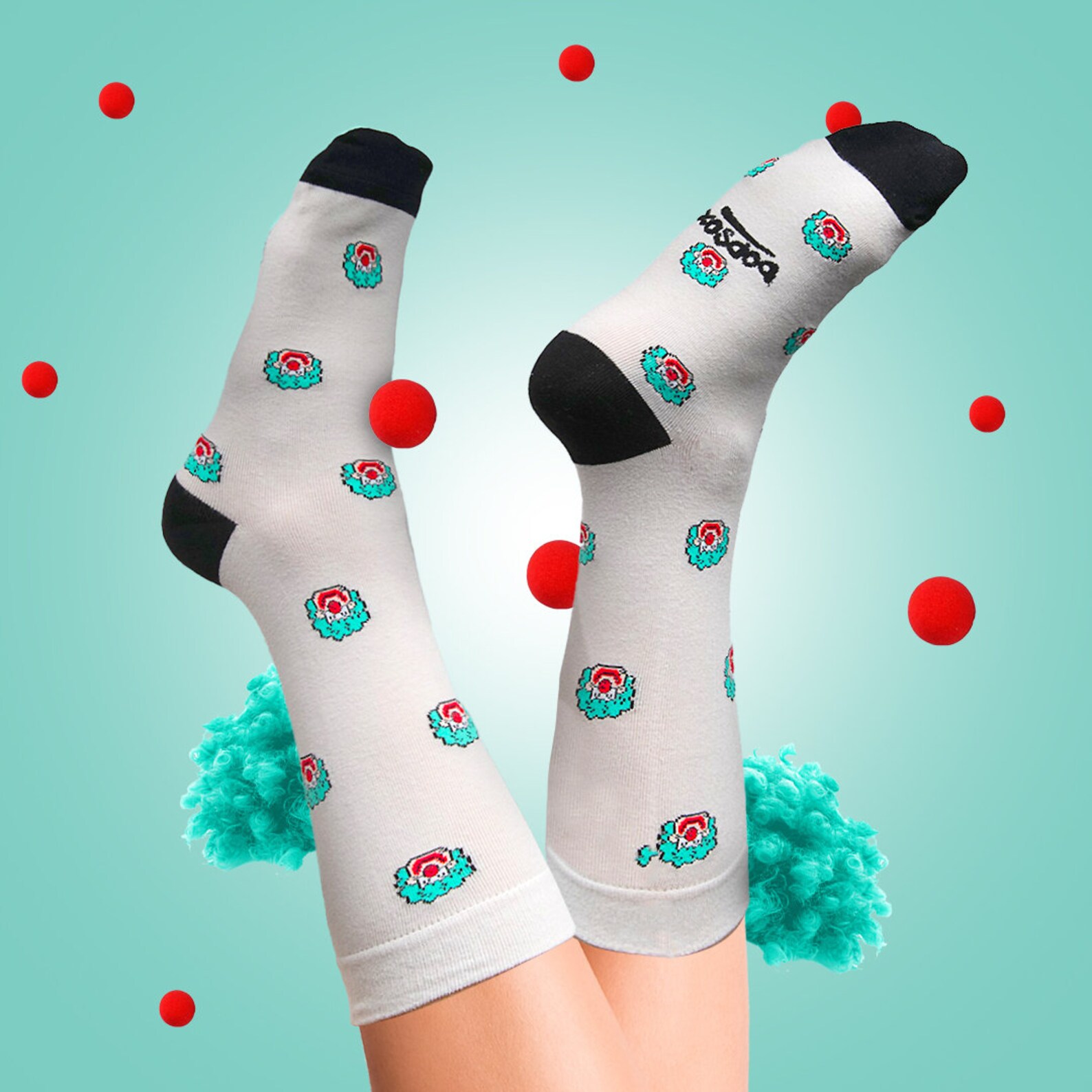 Big Top Clown Socks Unisex Adult Multi