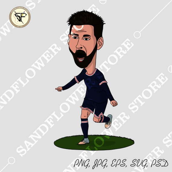 Lionel Messi Paris Saint-germain . Caricature Instant - Etsy Lionel Messi Paris Saint-germain . Caricature Instant - Etsy