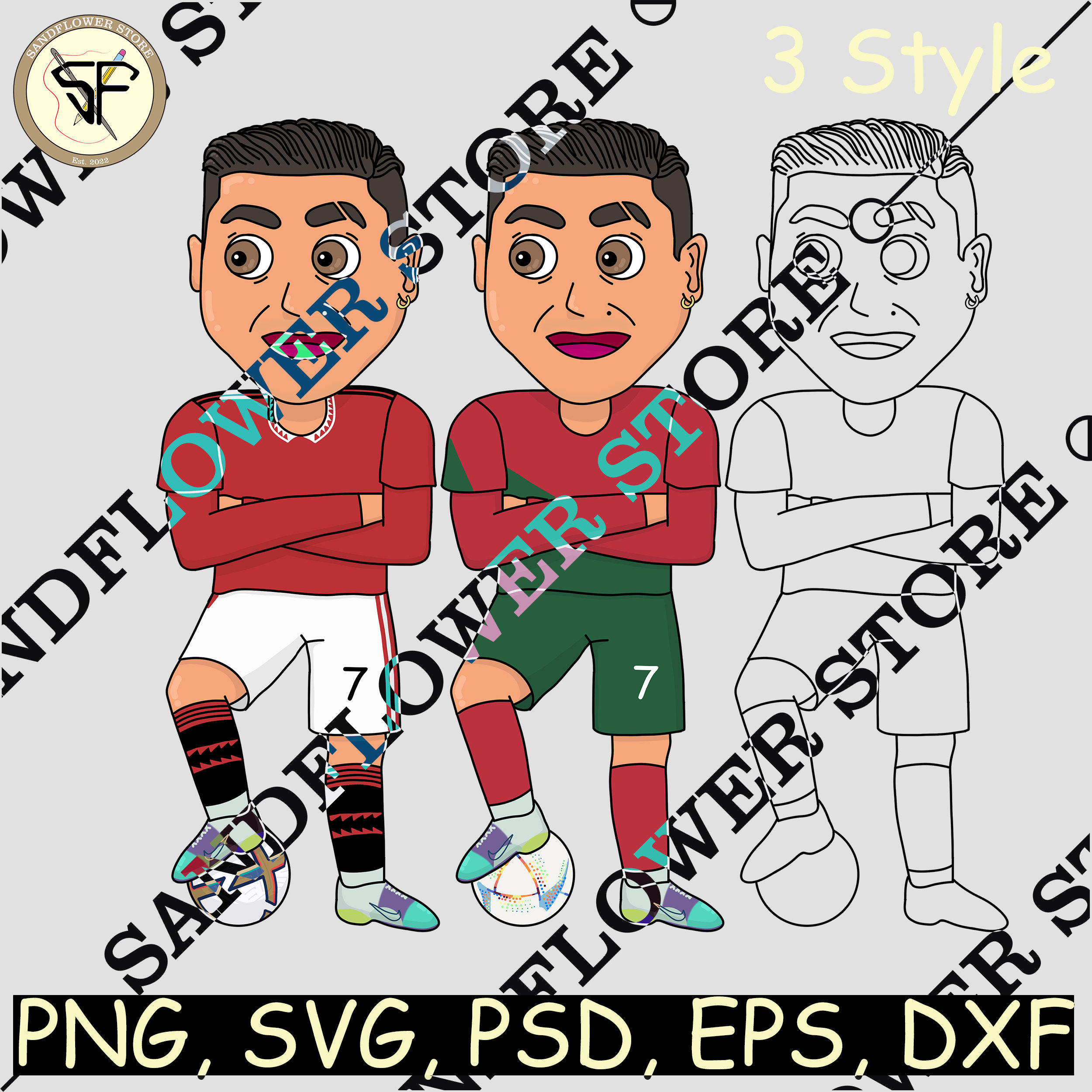 Cute Cristiano Ronaldo Cartoon With 3 Style Instant Download - Etsy Denmark Cute Cristiano Ronaldo Cartoon With 3 Style Instant Download - Etsy Denmark