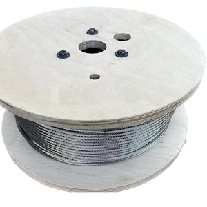 3/16&quot;, 1x19 Type 316 Stainless Steel Cable - for Cable Railing, Deck Railing, Made in Korea - Best Quality