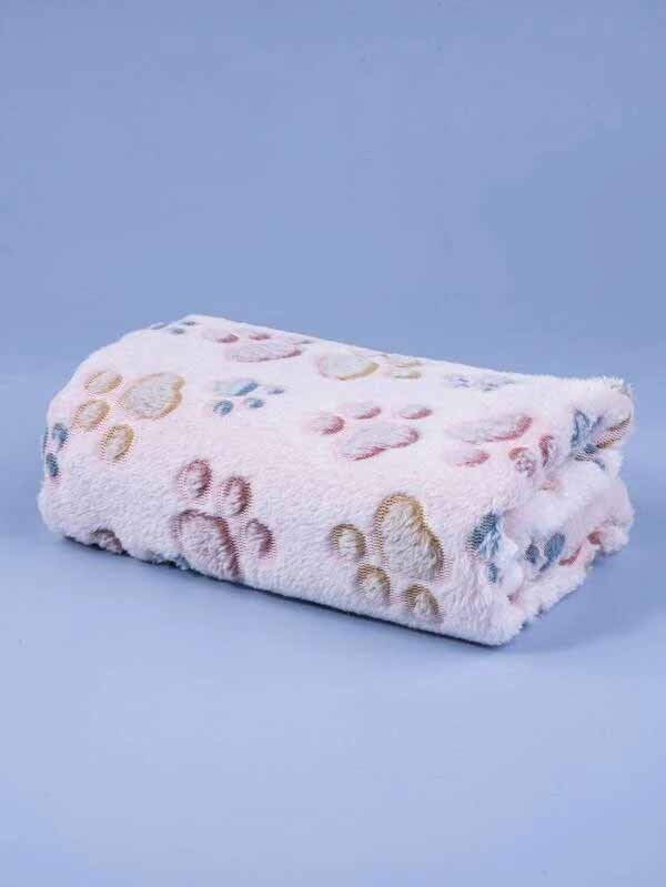 Paw Print Pet Blanket Calming Dog Bed Antianxiety Dog Bed Etsy