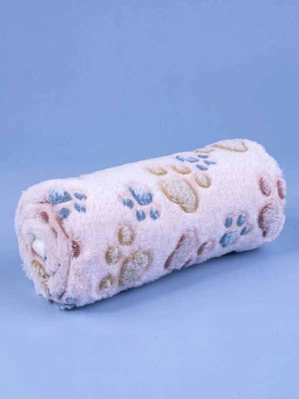 Paw Print Pet Blanket Calming Dog Bed Antianxiety Dog Bed Etsy