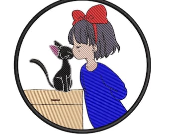 PES-bestand Kiki en Jiji-borduurwerk
