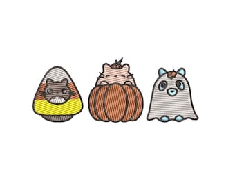 Totoro Halloween Embroidery PES File