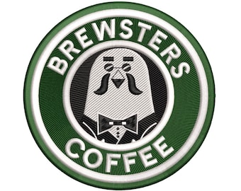 Brewster Coffee Embroidery PES File