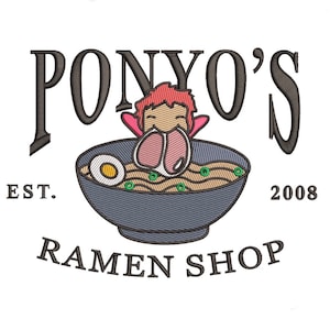 Ponyo Embroidery PES File