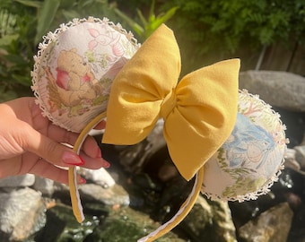 Winnie the Pooh Ears, Mickey Mouse Ears, Minnie Mouse Ears, Mouse Ears, Minnie Ears Headband, Mickey Ears Headband, Handmade Ears, Eeyore
