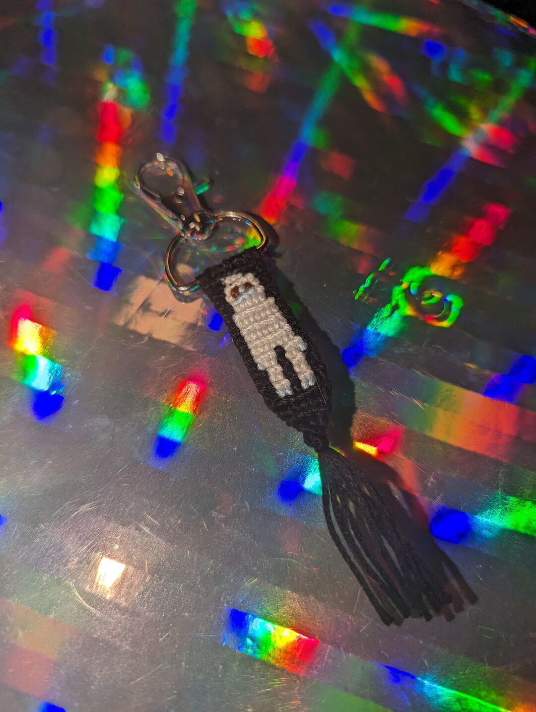 Yeti Woven Keychain Etsy