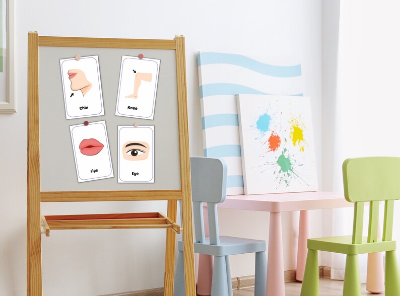 Body Parts Flashcardspreschool Printablekindergarten Etsy Body Parts Flashcardspreschool Printablekindergarten Etsy