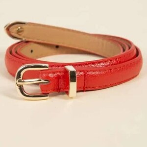 Thin red hotsell belts for dresses