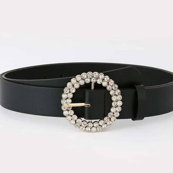 Rhinestone Belt - Etsy