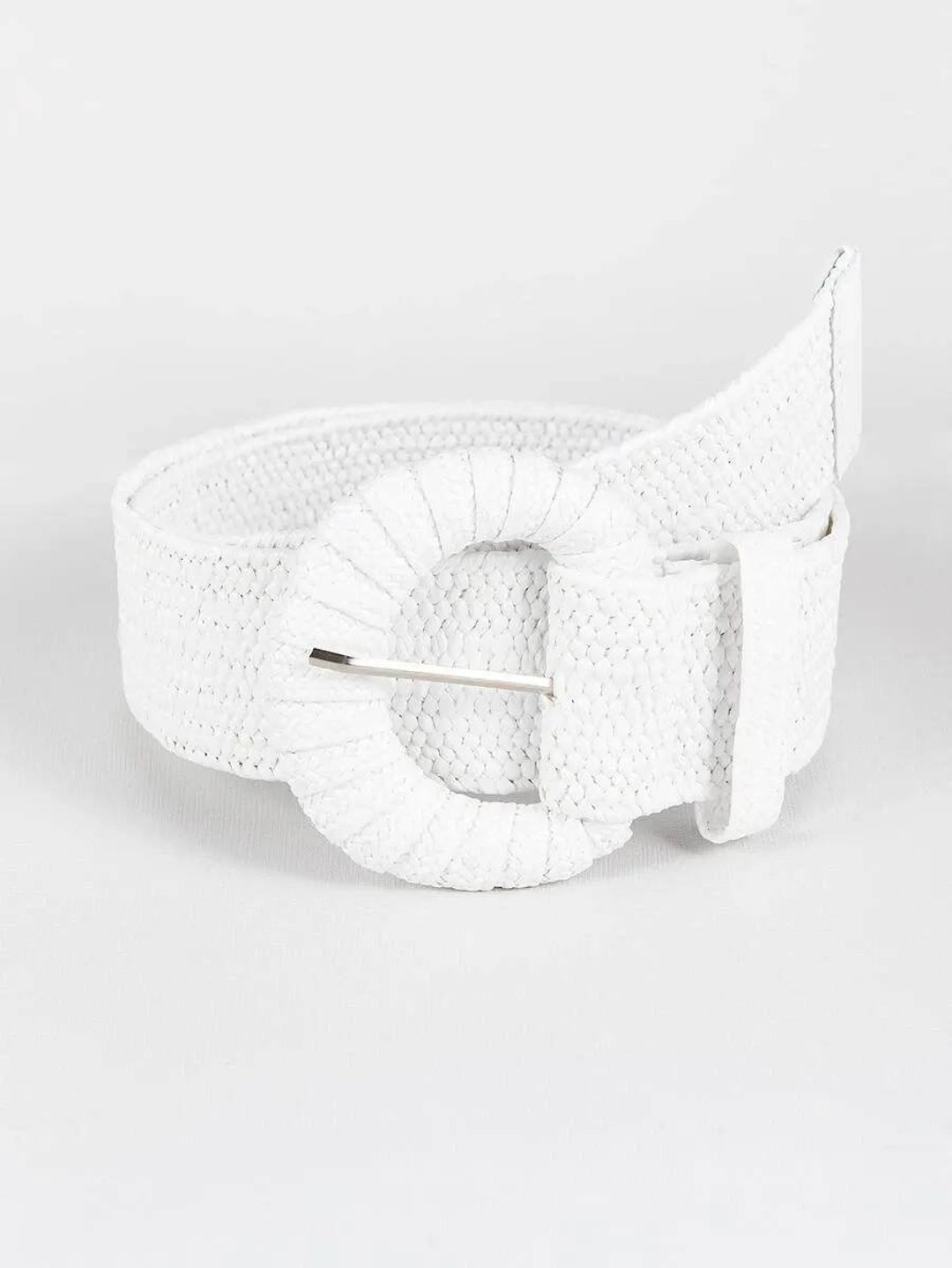 White Woven Belt White Dress Belt White Summer Belt White Etsy