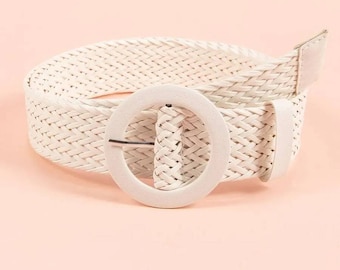 White Cloth Belt - Etsy