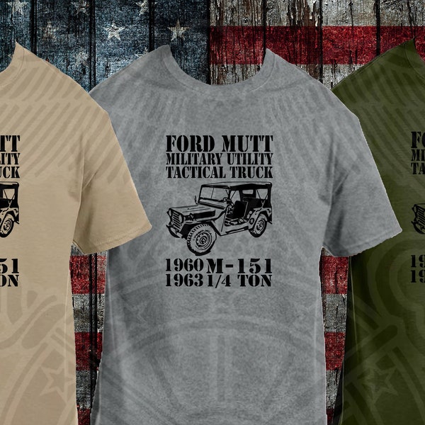 M151 MUTT Military Vehicle Vietnam War Jeep T-Shirt